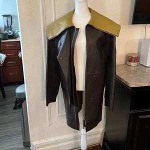 Jil sander leather coat